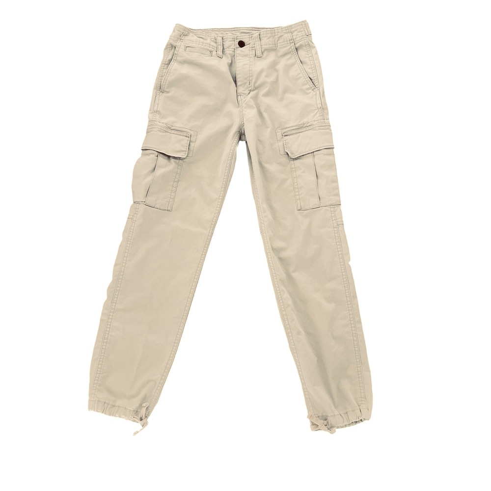 American Eagle Cargo Pants Mens 28x32 Khaki Flex Adjustable Waist Gorpcore